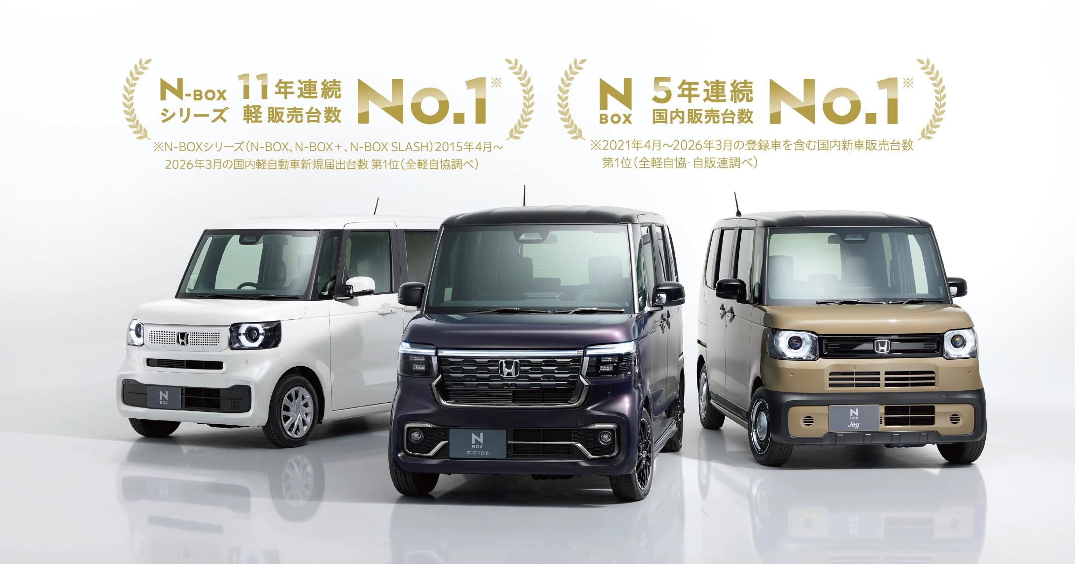 「N-BOX」が2025年度 新車販売台数 第1位を獲得